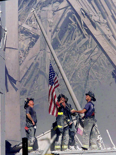 The Flag Raising at Ground Zero