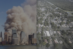 NYC 9/11 Smoke and Hurricane Harvey Flood Damage